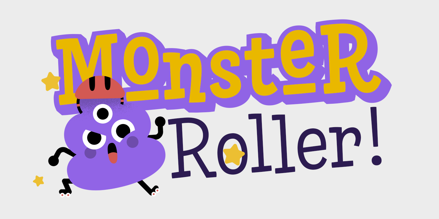 Пример шрифта Skippie Monster Halloween